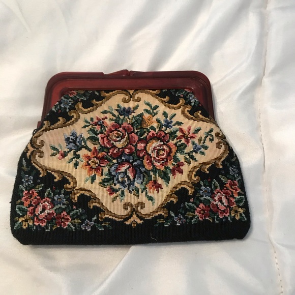 🌴Vintage coin purse/makeup case - Picture 3 of 4
